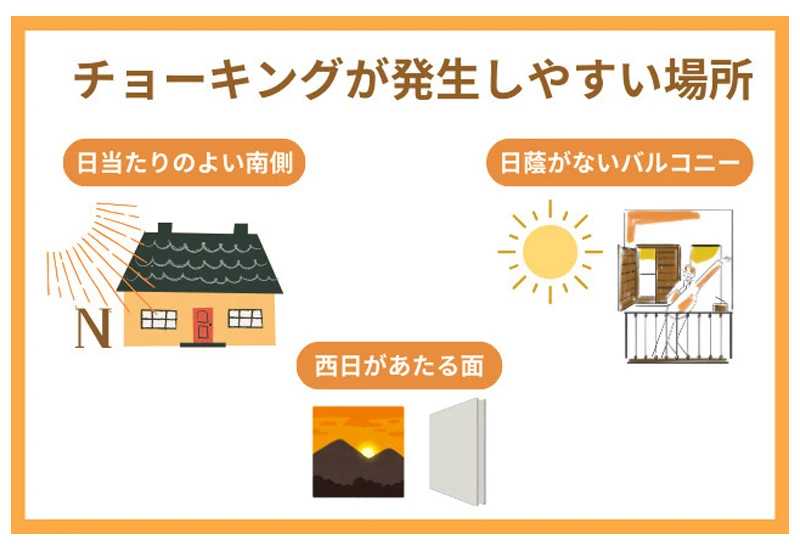 外壁にチョーキング現象が起きる原因